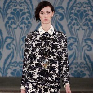 Tory Burch Jacquard Knit Sweater sz Small